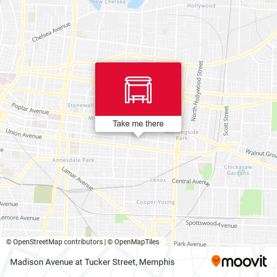 Mapa de Madison Avenue at Tucker Street