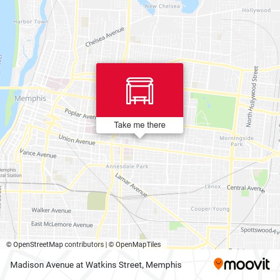 Mapa de Madison Avenue at Watkins Street