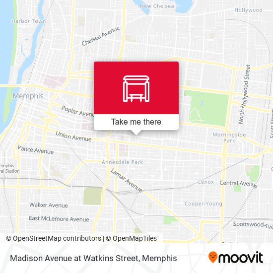 Madison Avenue at Watkins Street map