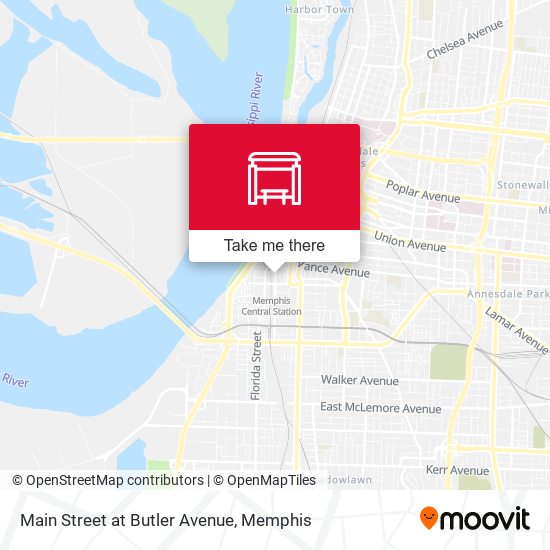 Main Street at Butler Avenue map