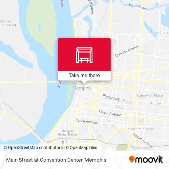 Main Street at Convention Center map