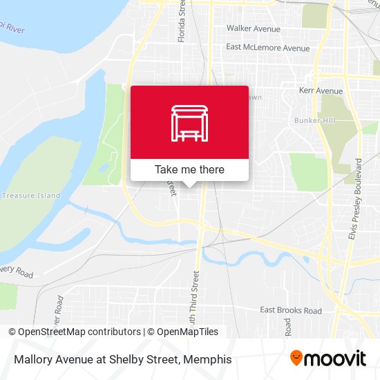 Mapa de Mallory Avenue at Shelby Street