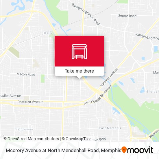 Mccrory Avenue at North Mendenhall Road map