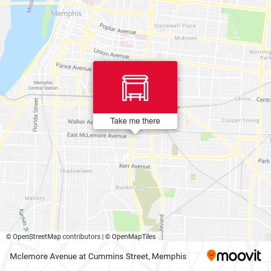 Mclemore Avenue at Cummins Street map