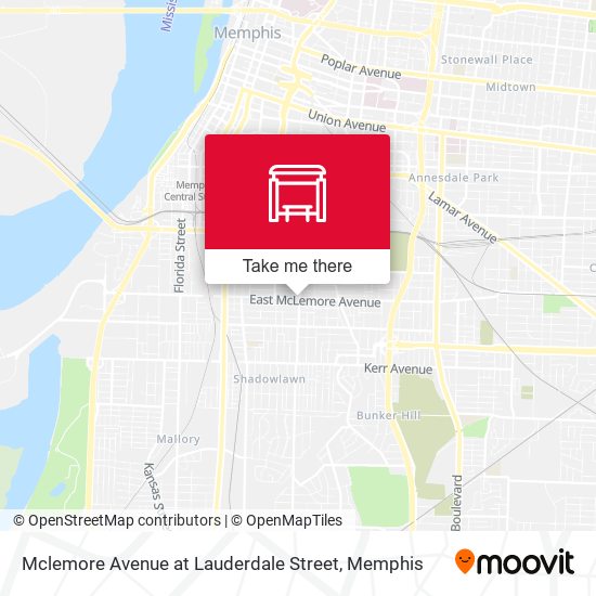 Mclemore Avenue at Lauderdale Street map