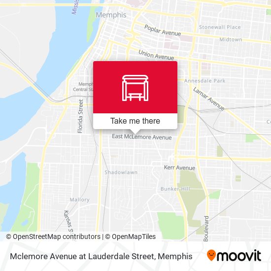 Mclemore Avenue at Lauderdale Street map