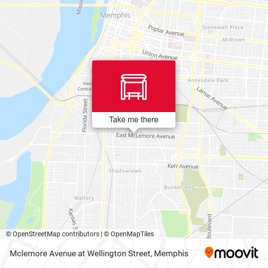 Mapa de Mclemore Avenue at Wellington Street