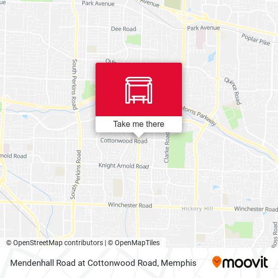 Mendenhall Road at Cottonwood Road map