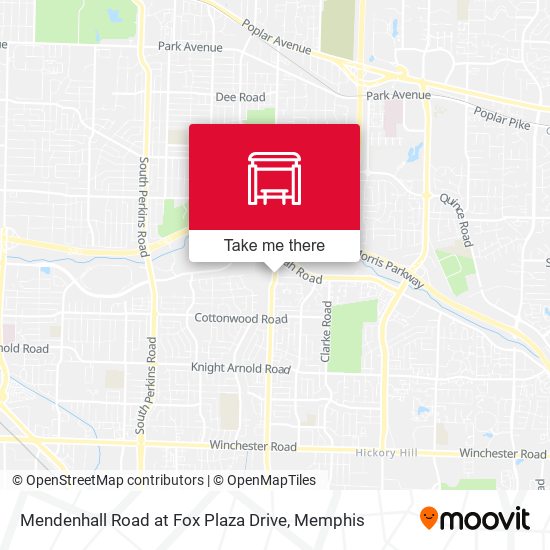 Mendenhall Road at Fox Plaza Drive map