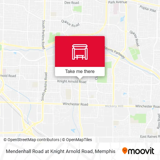 Mendenhall Road at Knight Arnold Road map