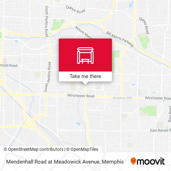 Mapa de Mendenhall Road at Meadowick Avenue