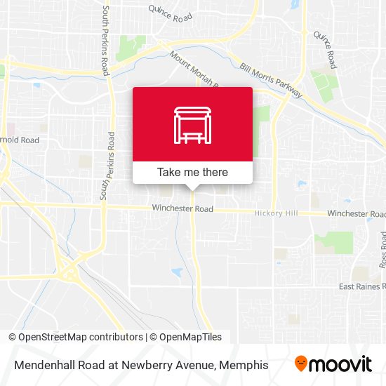 Mendenhall Road at Newberry Avenue map