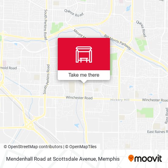 Mapa de Mendenhall Road at Scottsdale Avenue