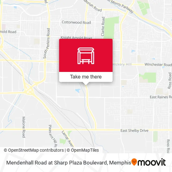 Mendenhall Road at Sharp Plaza Boulevard map