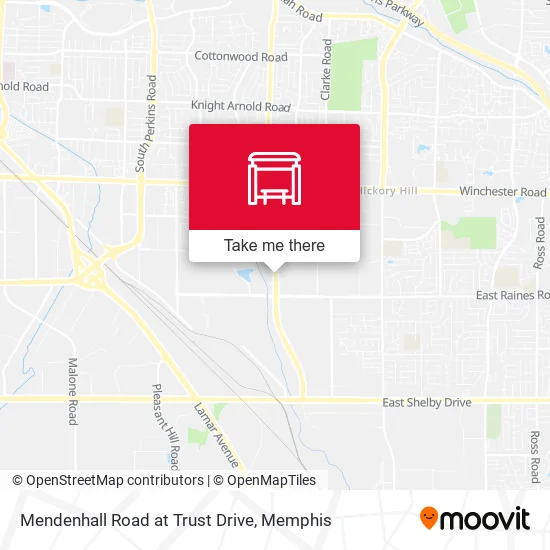 Mendenhall Road at Trust Drive map