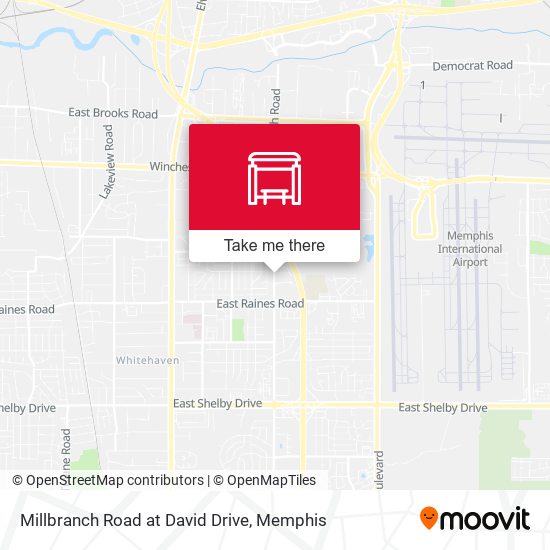 Millbranch Road at David Drive map