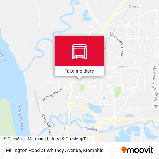 Millington Road at Whitney Avenue map