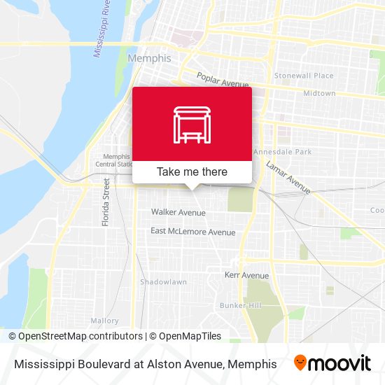 Mississippi Boulevard at Alston Avenue map
