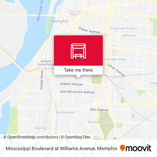 Mississippi Boulevard at Williams Avenue map