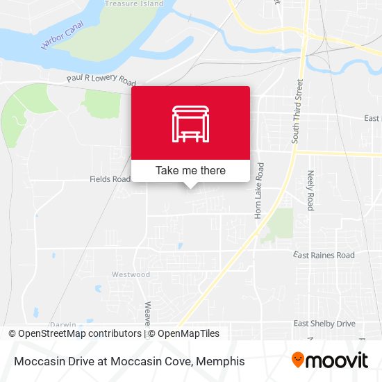 Moccasin Drive at Moccasin Cove map