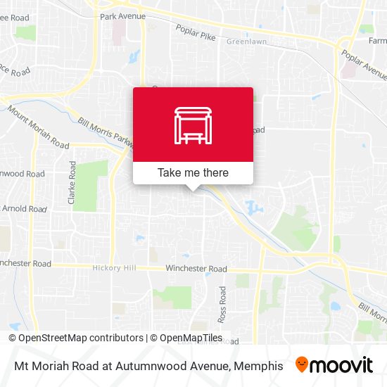 Mt Moriah Road at Autumnwood Avenue map