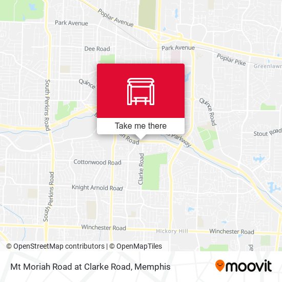 Mt Moriah Road at Clarke Road map