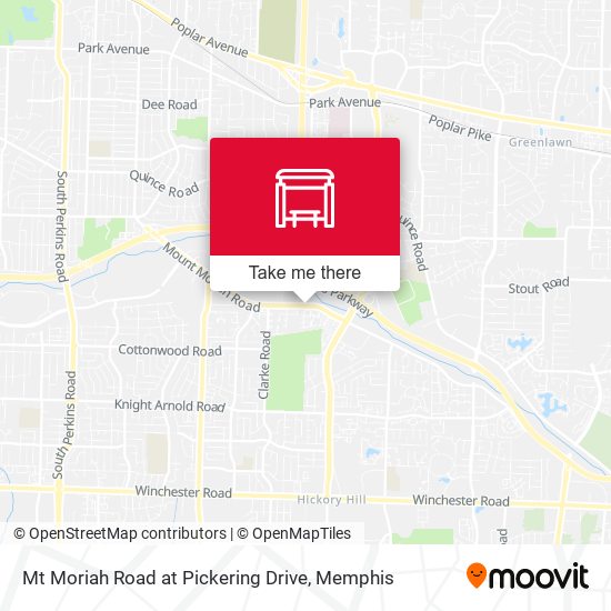 Mt Moriah Road at Pickering Drive map