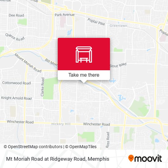 Mt Moriah Road at Ridgeway Road map