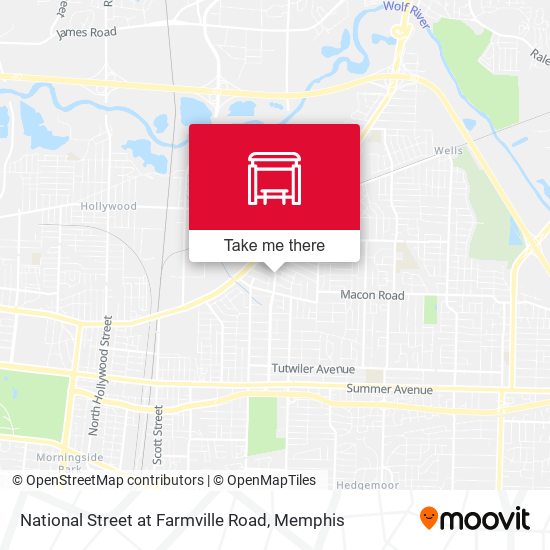 National Street at Farmville Road map