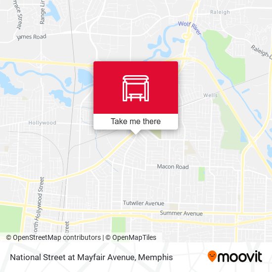 Mapa de National Street at Mayfair Avenue