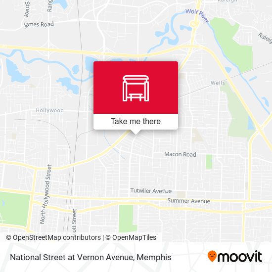 National Street at Vernon Avenue map