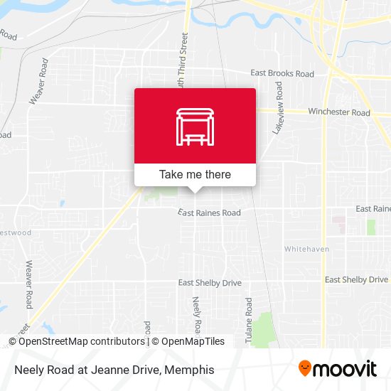 Neely Road at Jeanne Drive map