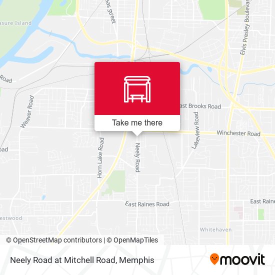 Neely Road at Mitchell Road map