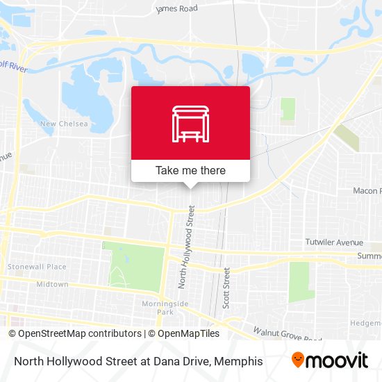 Mapa de North Hollywood Street at Dana Drive