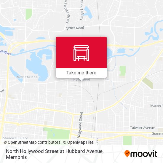 North Hollywood Street at Hubbard Avenue map