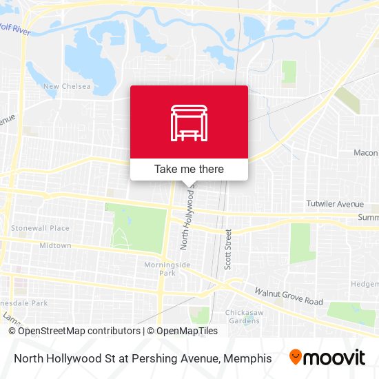 Mapa de North Hollywood St at Pershing Avenue