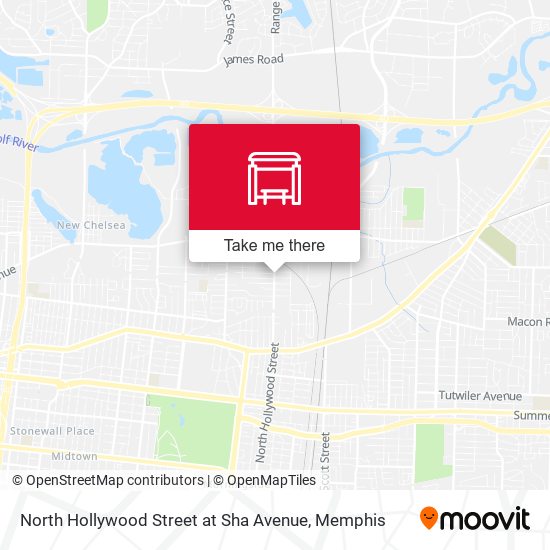 Mapa de North Hollywood Street at Sha Avenue