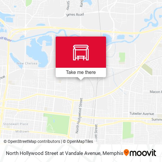 Mapa de North Hollywood Street at Vandale Avenue