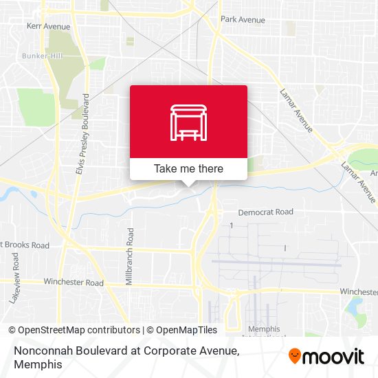 Nonconnah Boulevard at Corporate Avenue map