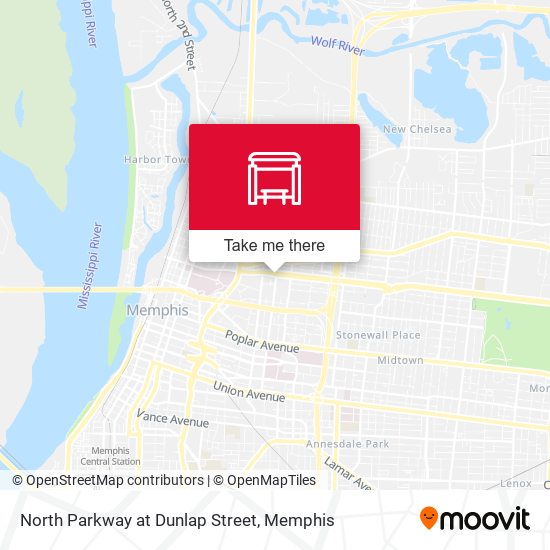 North Parkway at Dunlap Street map