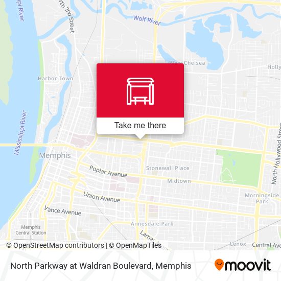 Mapa de North Parkway at Waldran Boulevard