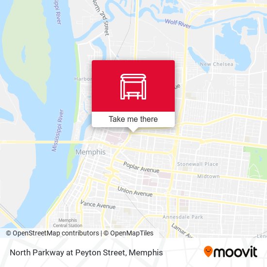 North Parkway at Peyton Street map
