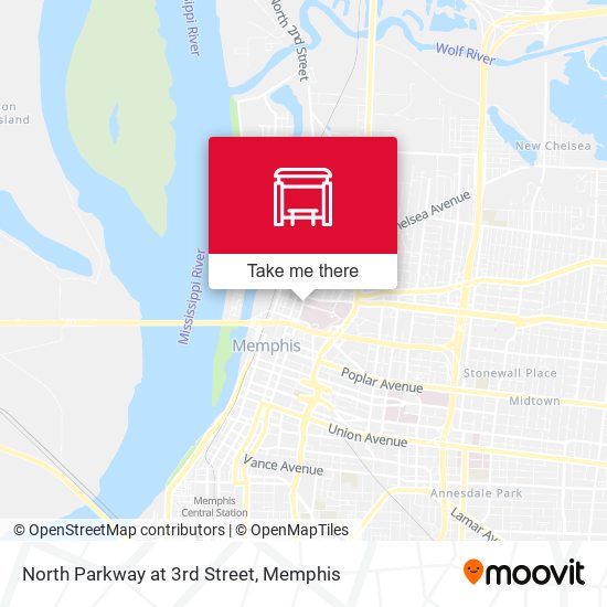 Mapa de North Parkway at 3rd Street