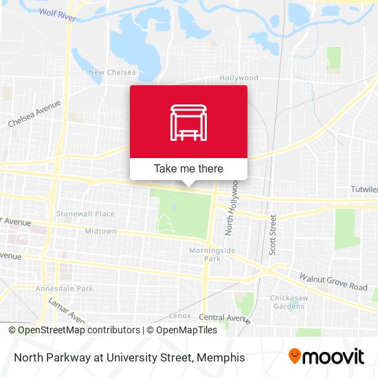 Mapa de North Parkway at University Street