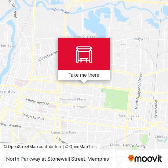 North Parkway at Stonewall Street map