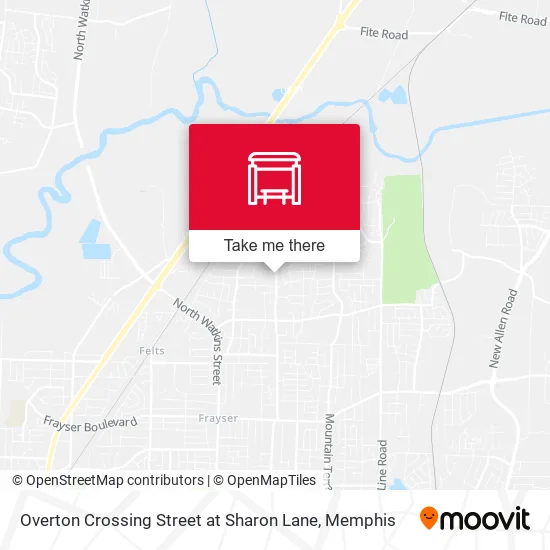 Mapa de Overton Crossing Street at Sharon Lane
