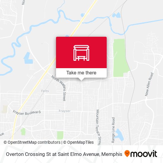 Overton Crossing St at Saint Elmo Avenue map
