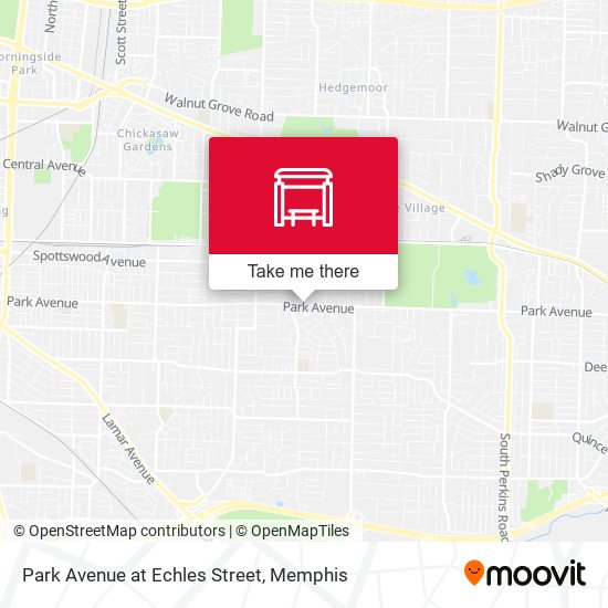 Park Avenue at Echles Street map