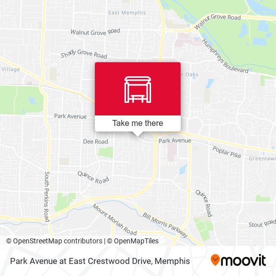 Mapa de Park Avenue at East Crestwood Drive