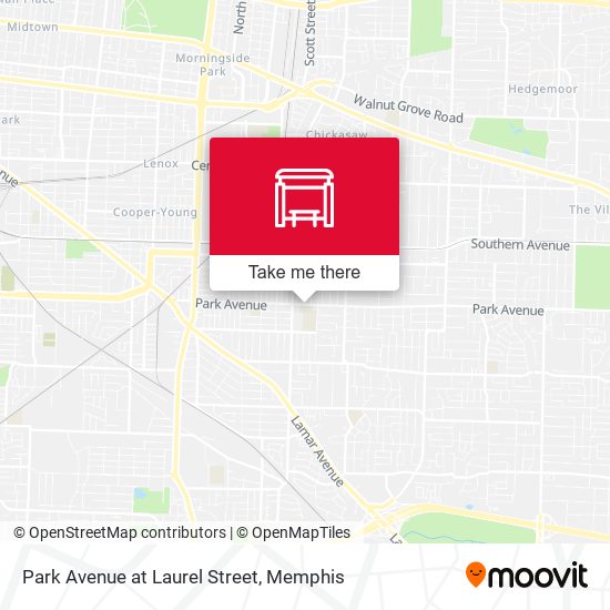 Park Avenue at Laurel Street map